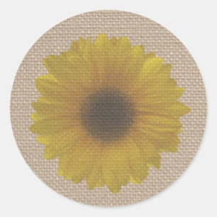 Sticker Tournesol Inspiré Burlap
