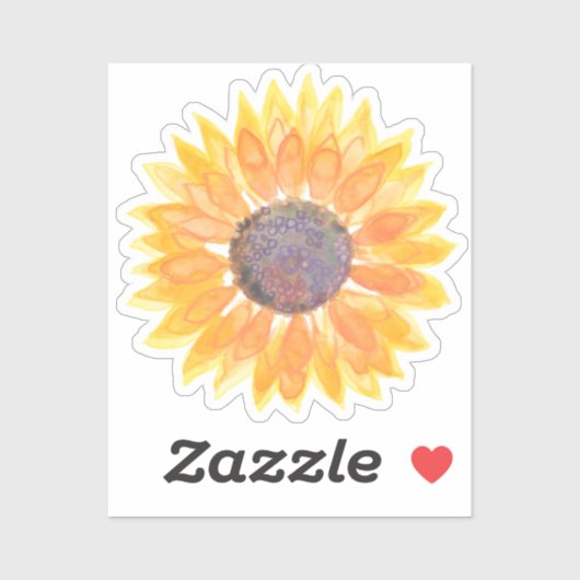 Sticker Tournesol jaune (Feuille)
