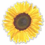 Sticker Tournesol jaune vif (Devant)