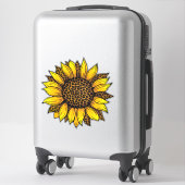 Sticker Tournesol léopard (Sur valise)