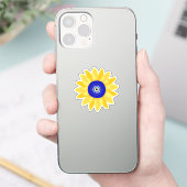 Sticker Tournesol mignon Fleur des yeux (Téléphone)