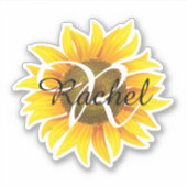 Sticker Tournesol personnalisé (Devant)
