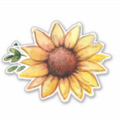 Sticker Tournesol rustique (Devant)
