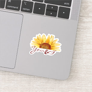 Sticker Tournesol ''You & I''' esthétique tendance