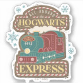 Sticker Tous à bord de HOGWARTS™ Express Noël Cookie (Devant)