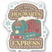 Sticker Tous à bord du cookie de Noël du train HOGWARTS™ E (Devant)