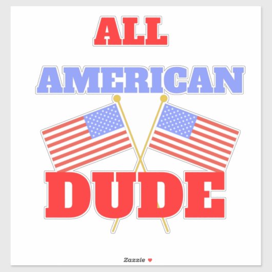 STICKER TOUS LES AMÉRICAINS DUD (Feuille)