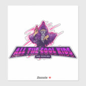 Sticker Tous les enfants cool lisent l'autocollant d'image (Feuille)