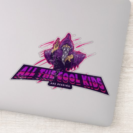 Sticker Tous les enfants cool lisent l'autocollant d'image (Détail)