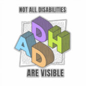 Sticker Tous les handicaps ne sont pas visibles (Devant)