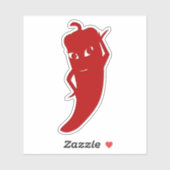 Sticker Tous Red Hot Pepper Diva (Feuille)