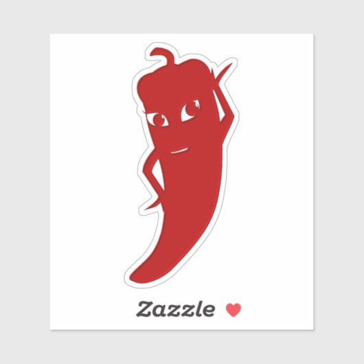 Sticker Tous Red Hot Pepper Diva (Feuille)