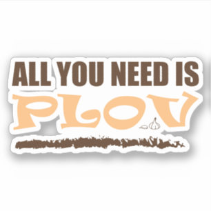 Sticker Tout ce dont vous avez besoin, c'est Plov ! Ouzbek