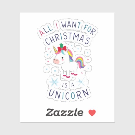 Sticker Tout Ce Que Je Veux Pour Noël, C'Est Un Chandail L (Feuille)