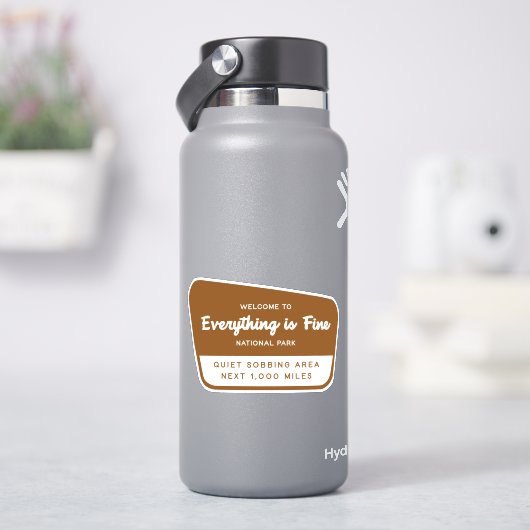 Sticker Tout est dans le Parc national du Beau (HydroFlask)