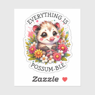 Sticker Tout est Possum-ble   Jeu d'inspiration