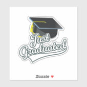 Sticker Tout juste diplômé !  (Feuille)
