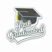 Sticker Tout juste diplômé !  (Devant)