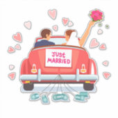 Sticker Tout juste mariés  (Devant)