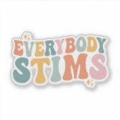 Sticker tout le monde stimule (Devant)