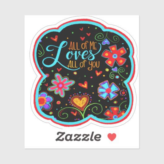 Sticker Tout le monde vous aime Inspirivity Valentine (Feuille)