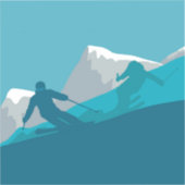 Sticker Tout le ski de montagne (Recto)