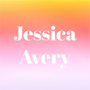 Sticker Tout nom   Ombre colorée de texte stylisé rétro-mo