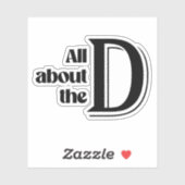 Sticker Tout sur le D (Feuille)