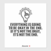 Sticker Tout va bien se passer (Feuille)