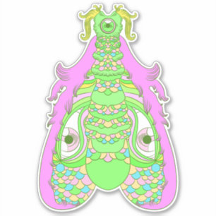 Sticker Tout voir la papillon