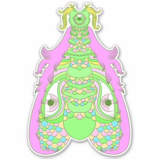 Sticker Tout voir la papillon (Devant)