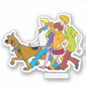Sticker Toute la bande Walking Mystery Inc (Devant)