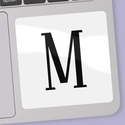 Sticker Toute lettre | Couleurs noires et blanches ou do-i