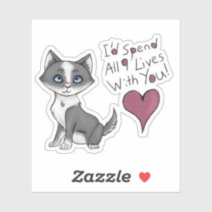 Sticker Toutes les neuf vies