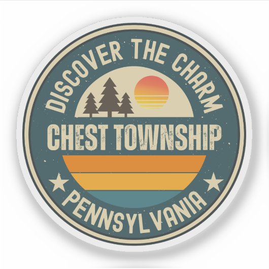 Sticker Township de Chest, Pennsylvanie (Devant)