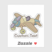 Sticker Toy Avion (Feuille)
