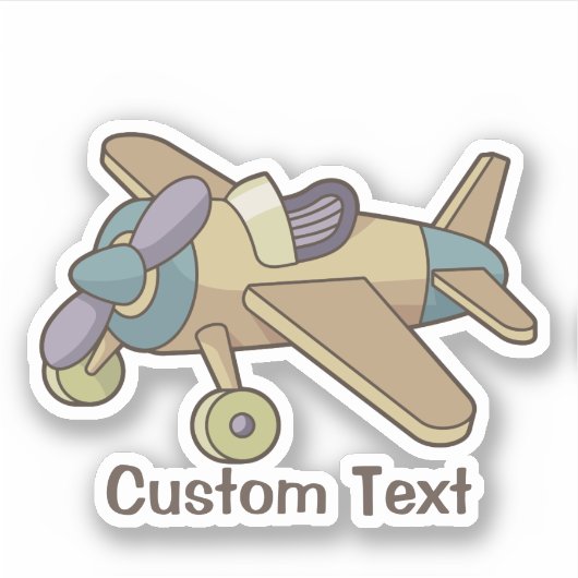 Sticker Toy Avion (Devant)