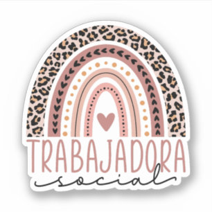 Sticker Trabajadora Social, Travailleur social latin