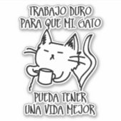 Sticker Trabajo duro (Devant)