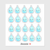 Sticker Tracker d'eau quotidien (Feuille)