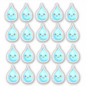 Sticker Tracker d'eau quotidien (Devant)