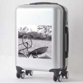 Sticker Tracteur dans l'herbe longue (Sur valise)