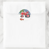Sticker tractorcadeau voor Label (Tas)