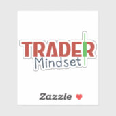 Sticker Trader Mindset – Discipline Focus & Trading Psycho (Feuille)