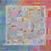 Sticker Traditional Patchwork Geometric Gift Wrap (Devant)