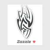 Sticker Traditional Tattoo Art Inspired Design (Feuille)