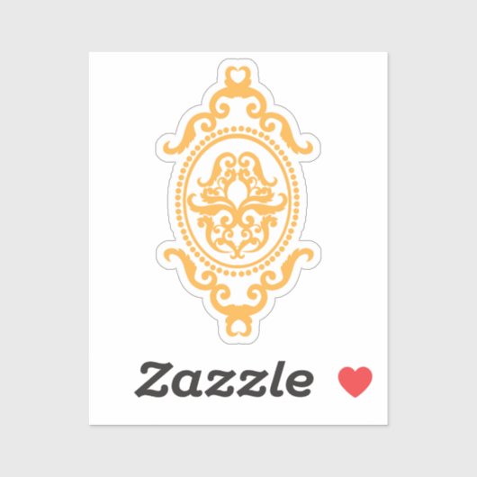 Sticker Traditional Tattoo Art Inspired Design (Feuille)