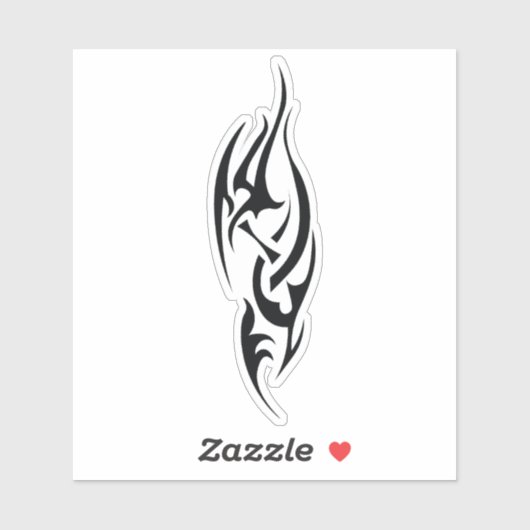 Sticker Traditional Tattoo Art Inspired Design (Feuille)