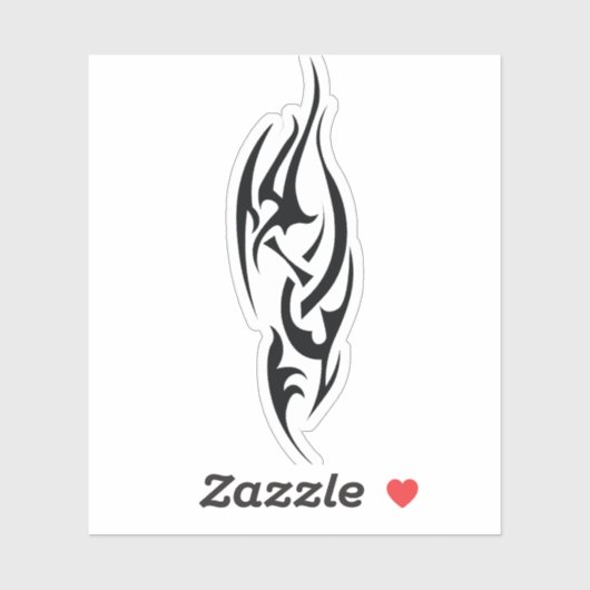 Sticker Traditional Tattoo Art Inspired Design (Feuille)