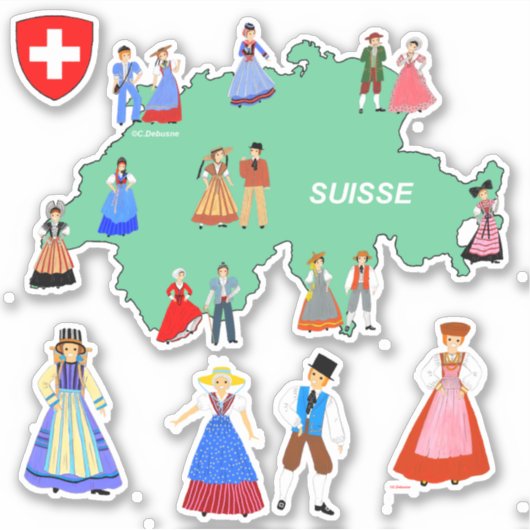 Sticker Traditions suisses (Devant)